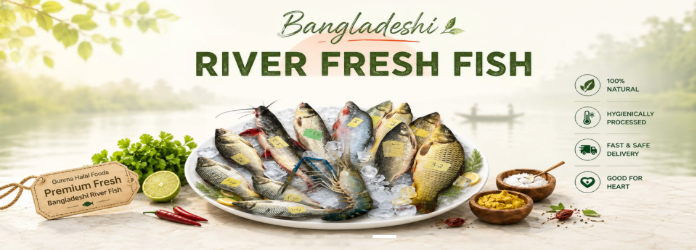 Gunma Halal Food river fresh fish banner