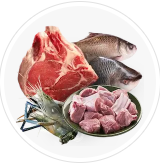 Meat and fish halal grocery category